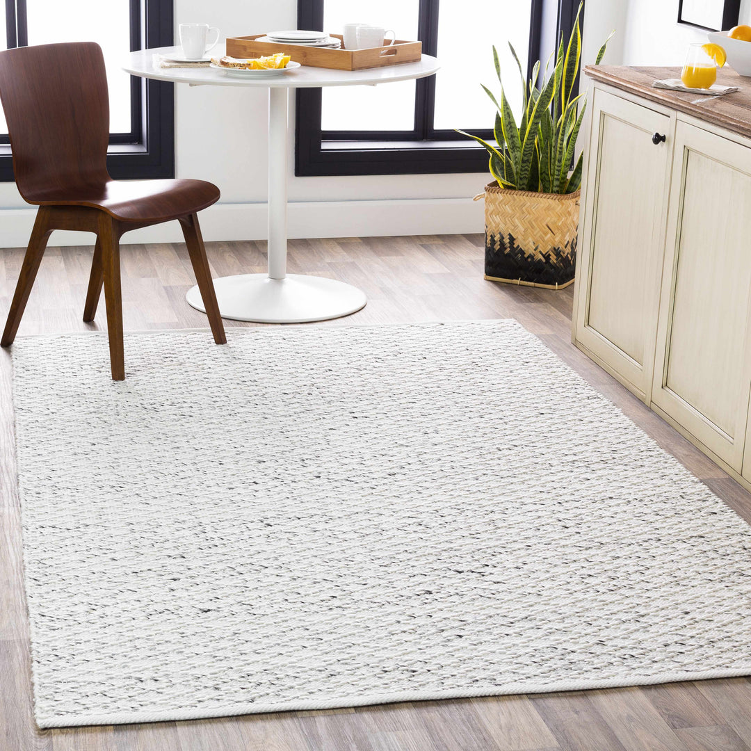 Martin Ivory Modern Style Hand Woven Area Rug
