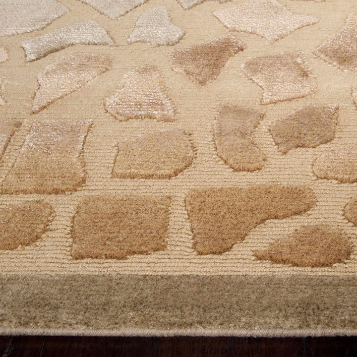 Mulliken Brown Contemporary Style Hand Knotted Wool Area Rug - The Rug Decor