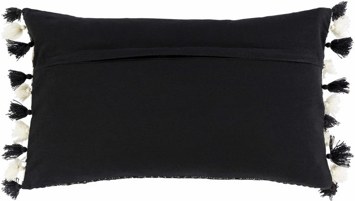 Munden Beige and Black Striped Lumbar Pillow