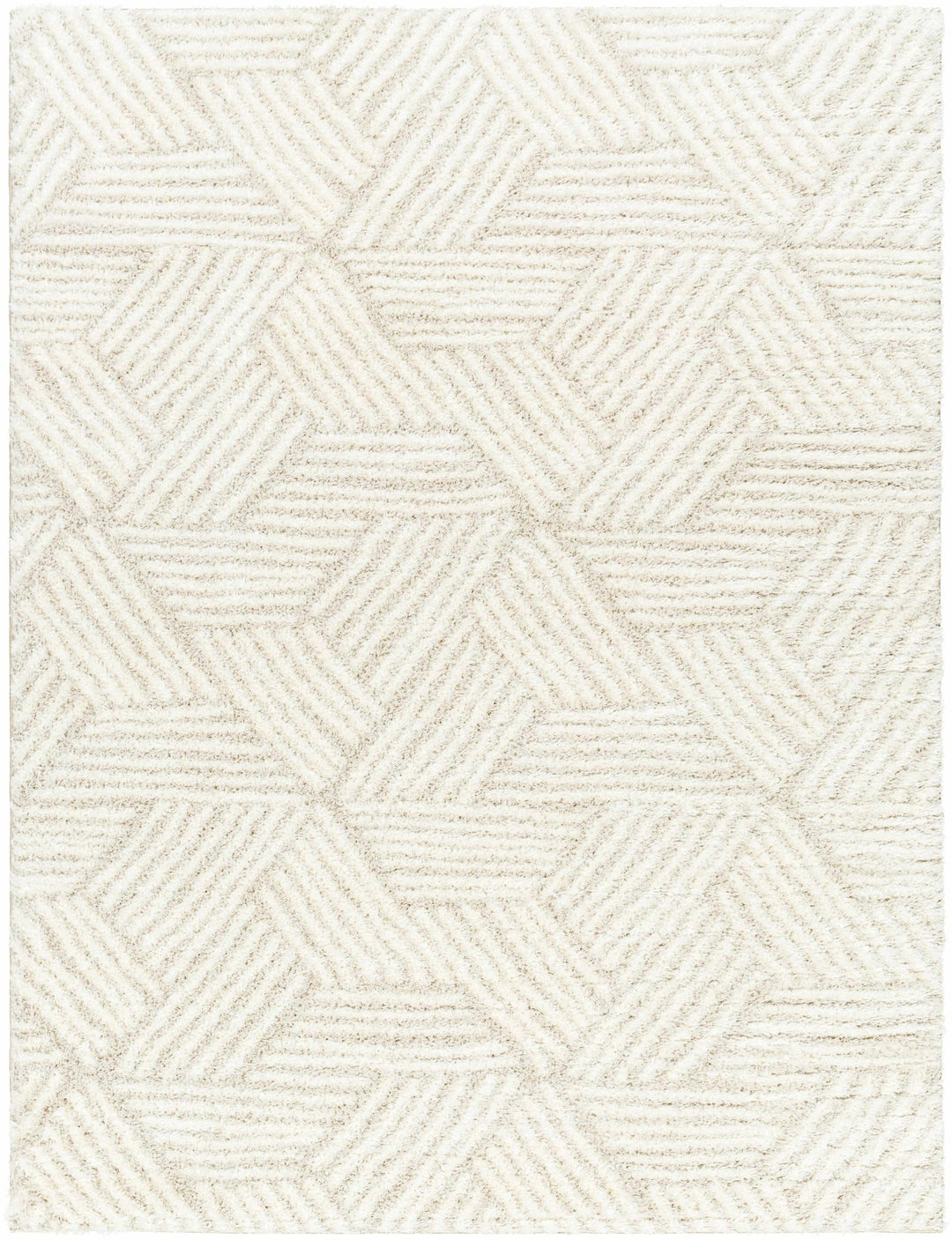 Mura Contemporary Geometrical Design Ivory Area Rug - The Rug Decor