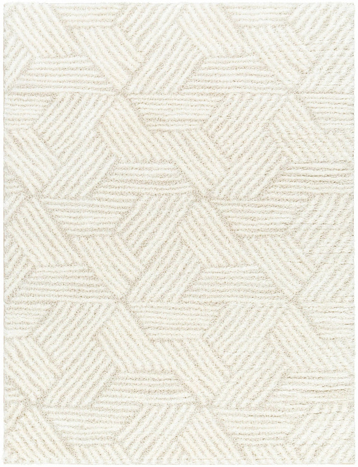 Mura Contemporary Geometrical Design Ivory Area Rug - The Rug Decor