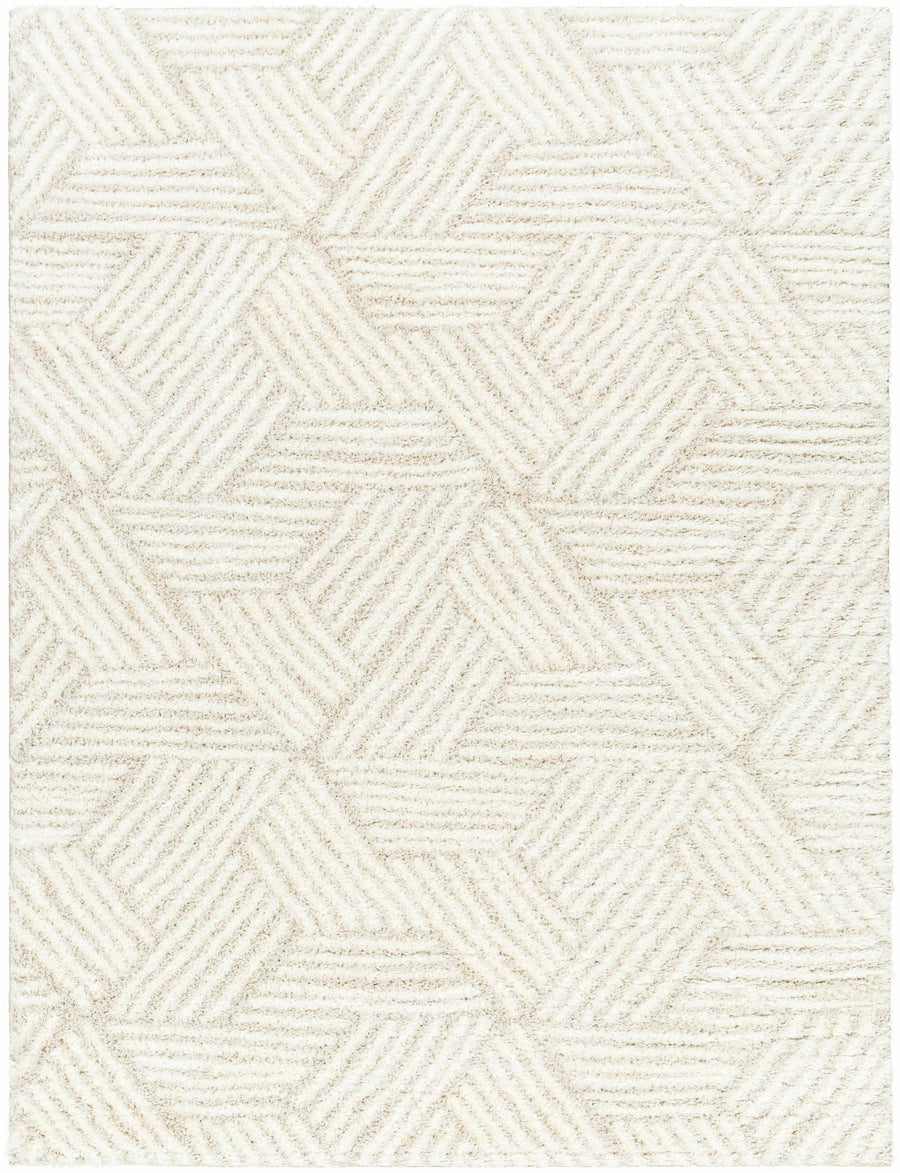 Mura Contemporary Geometrical Design Ivory Area Rug - The Rug Decor