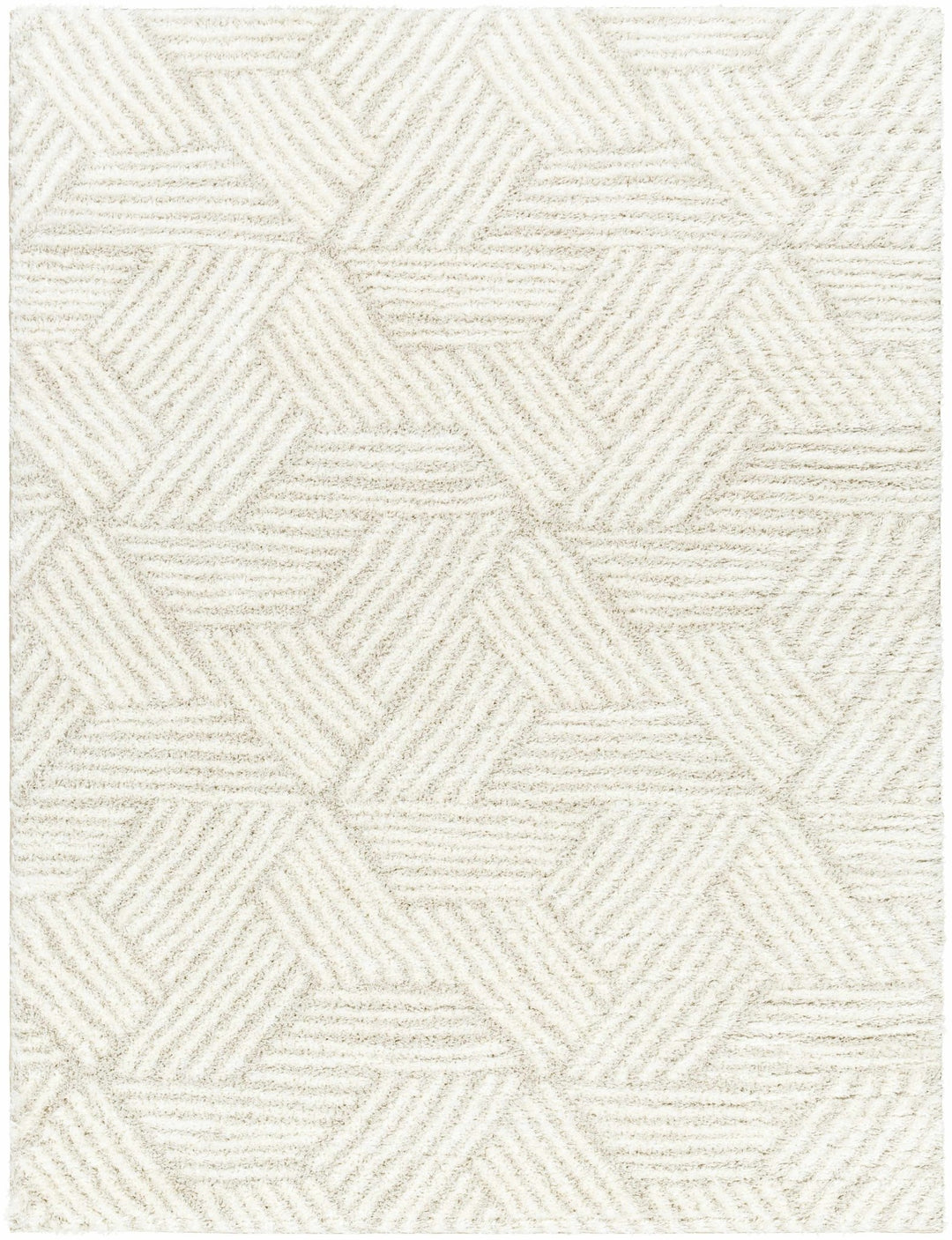 Mura Contemporary Geometrical Design Ivory Area Rug - The Rug Decor