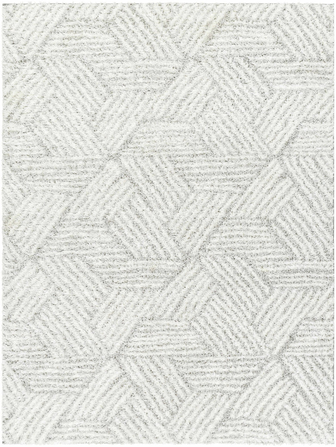 Mura Gray And Ivory Contemporary Style Area Rug - The Rug Decor