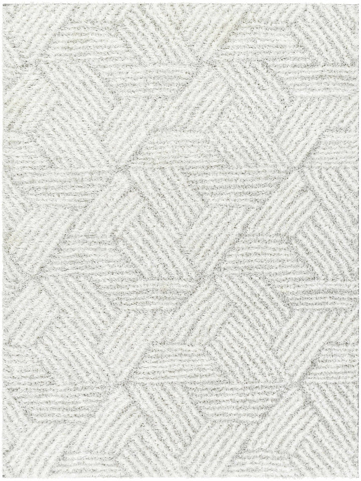 Mura Gray And Ivory Contemporary Style Area Rug - The Rug Decor