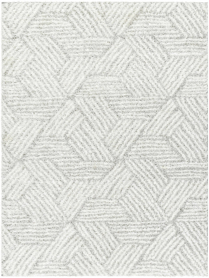 Mura Gray And Ivory Contemporary Style Area Rug - The Rug Decor