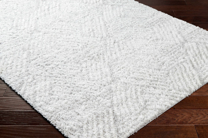 Mura Gray And Ivory Contemporary Style Area Rug - The Rug Decor