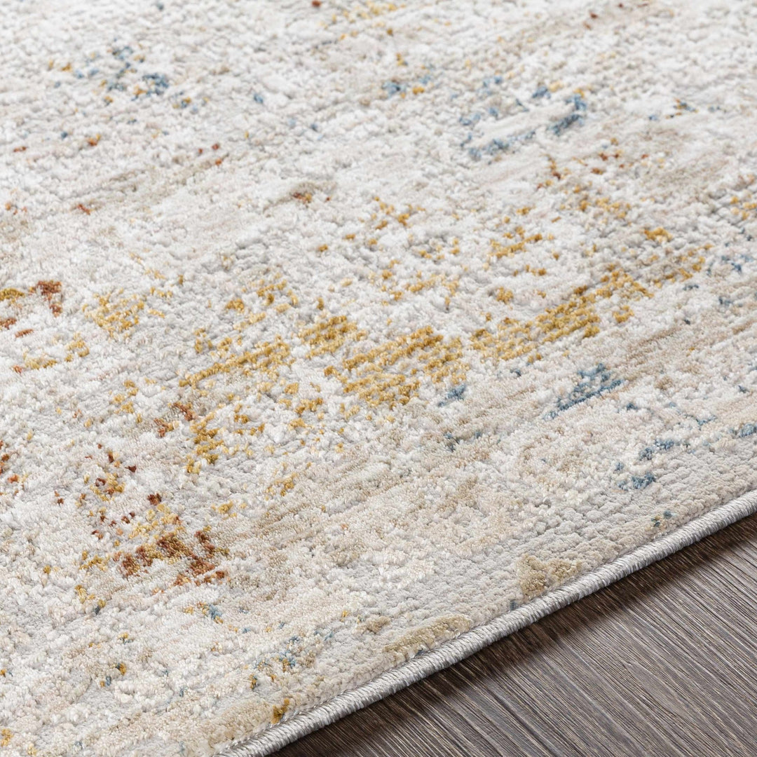 Mustard And Ivory Traditional Style Machine Woven Area Rug - The Rug Decor