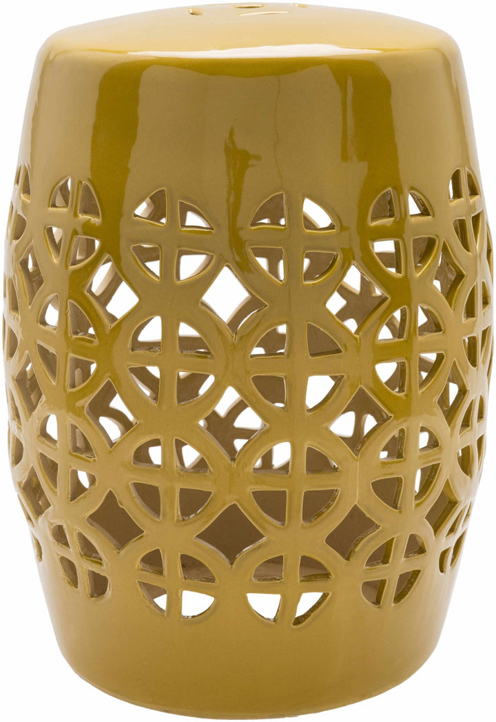 Mustard Ceramic outdoor safe Side Table - The Rug Decor