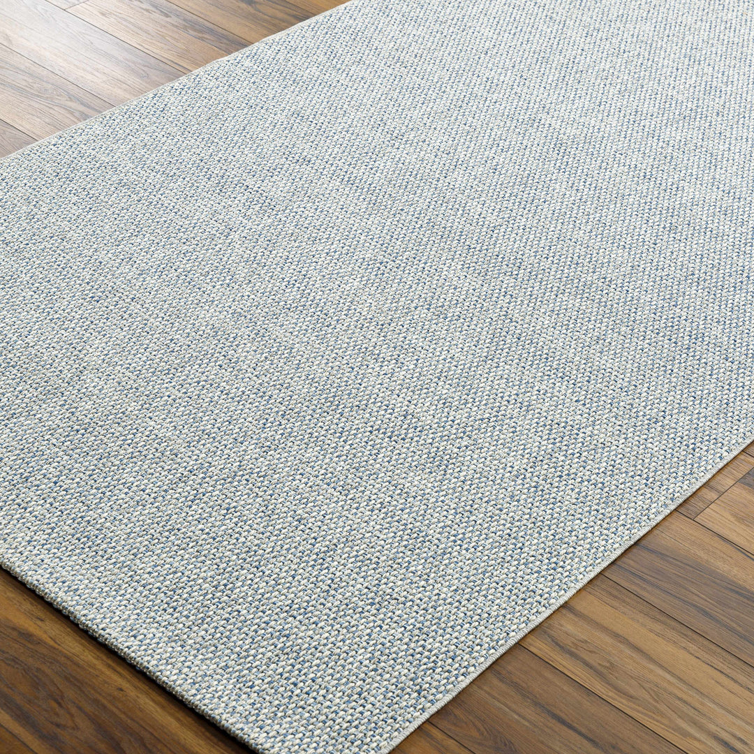 Mirit Gray And Blue Contemporary Style Area Rug