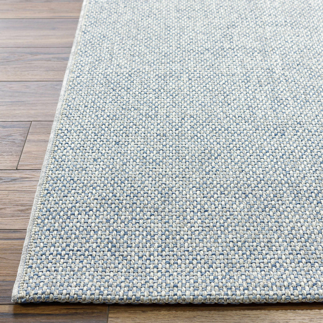 Mirit Gray And Blue Contemporary Style Area Rug
