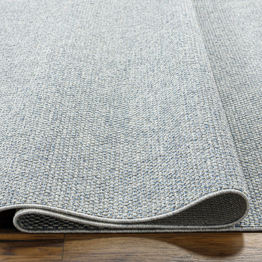 Mirit Gray And Blue Contemporary Style Area Rug