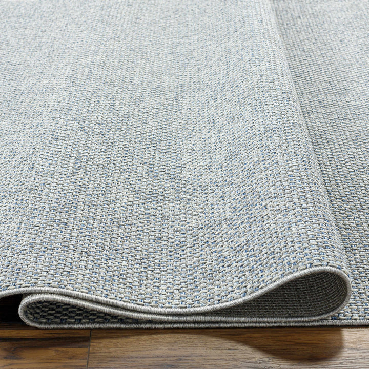 Mirit Gray And Blue Contemporary Style Area Rug