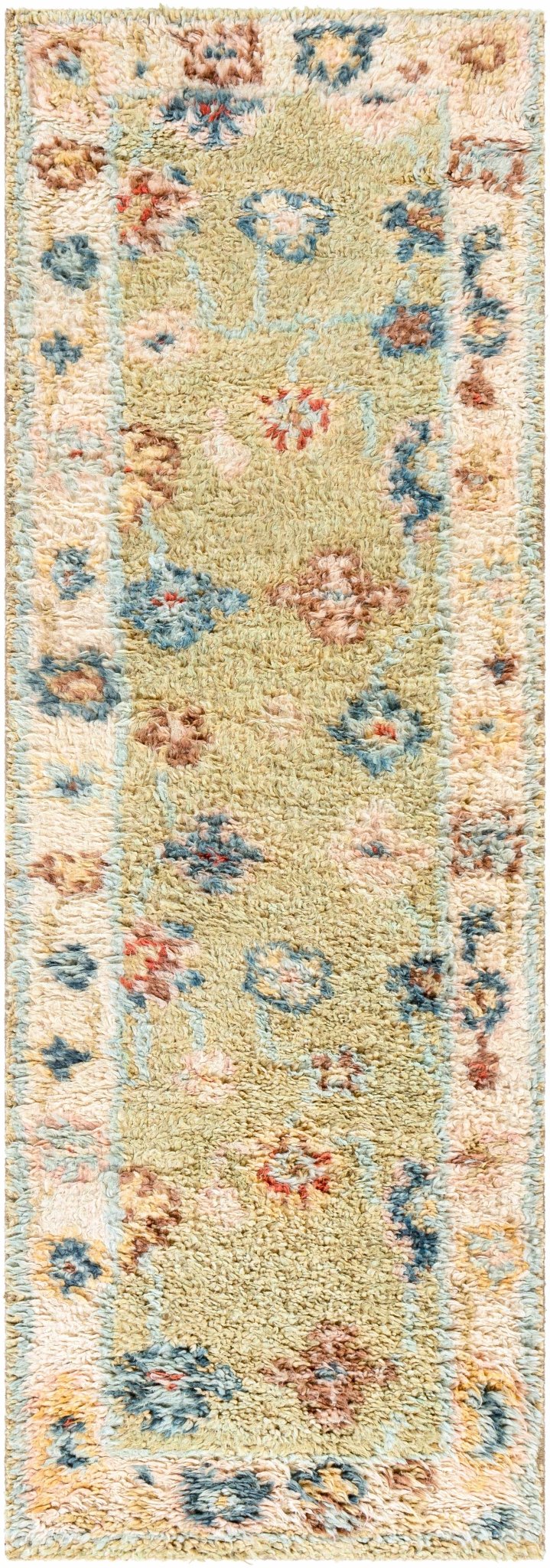Naas Traditional Oushak Design Yellow Hand Knotted Area Rug - The Rug Decor