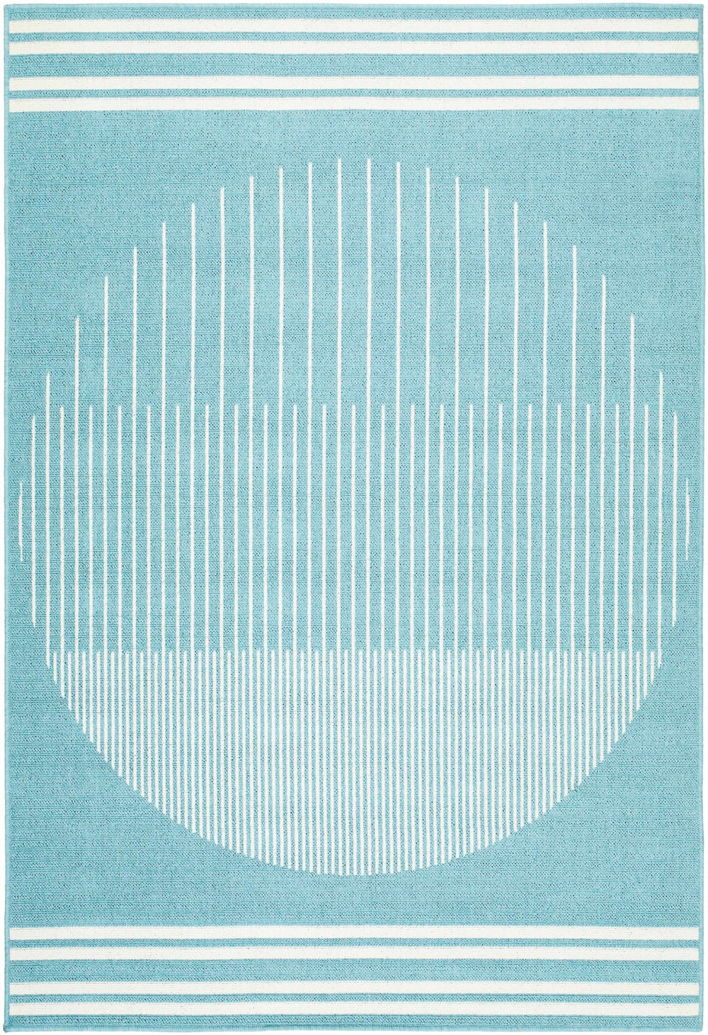 Nabil Contemporary Aqua And Ivory Rug - The Rug Decor