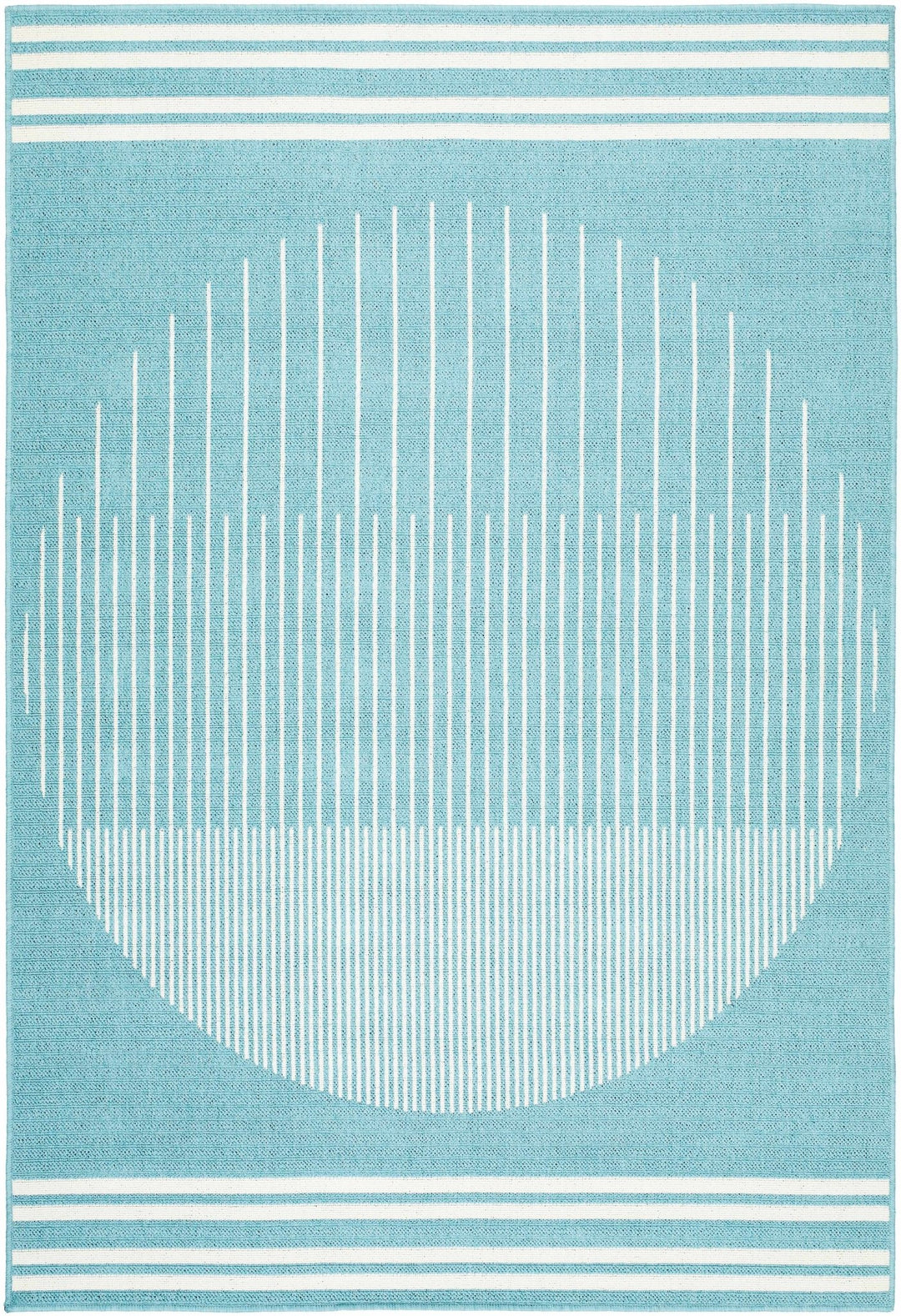 Nabil Contemporary Aqua And Ivory Rug - The Rug Decor