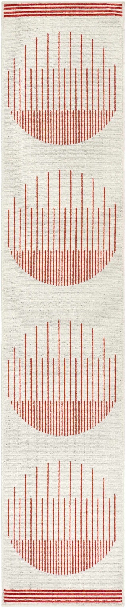 Nabil Contemporary Geometrical Ivory Area Rug - The Rug Decor
