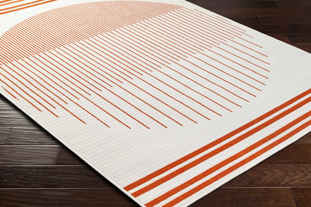 Nabil Contemporary Geometrical Ivory Area Rug - The Rug Decor