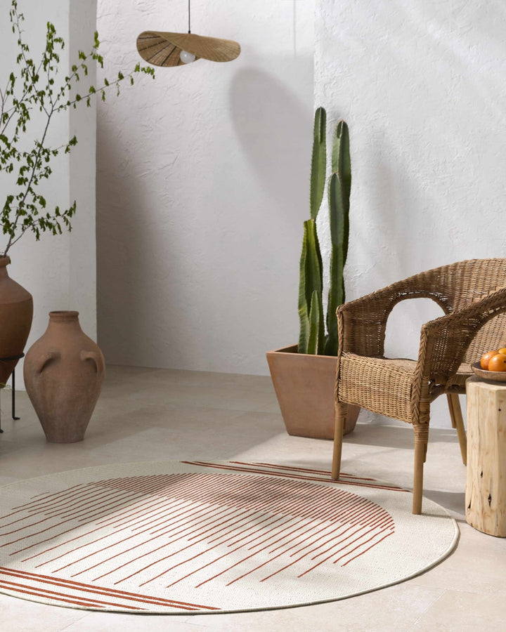 Nabil Contemporary Geometrical Ivory Area Rug - The Rug Decor
