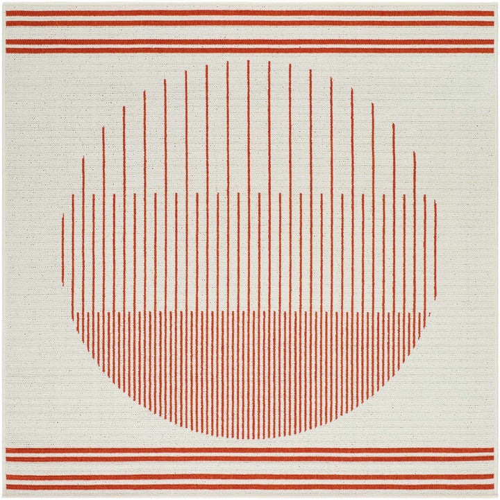 Nabil Contemporary Geometrical Ivory Area Rug - The Rug Decor