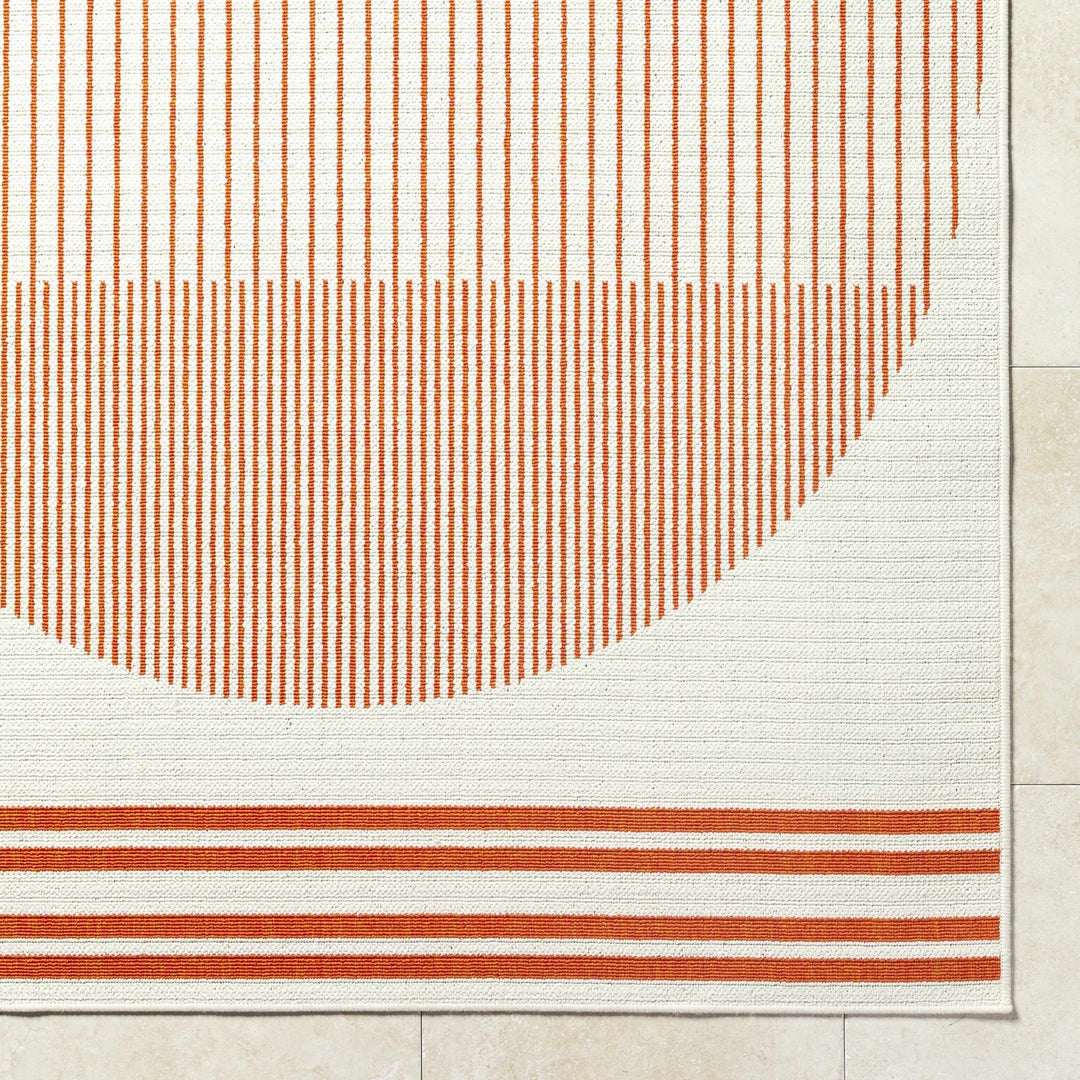 Nabil Contemporary Geometrical Ivory Area Rug - The Rug Decor