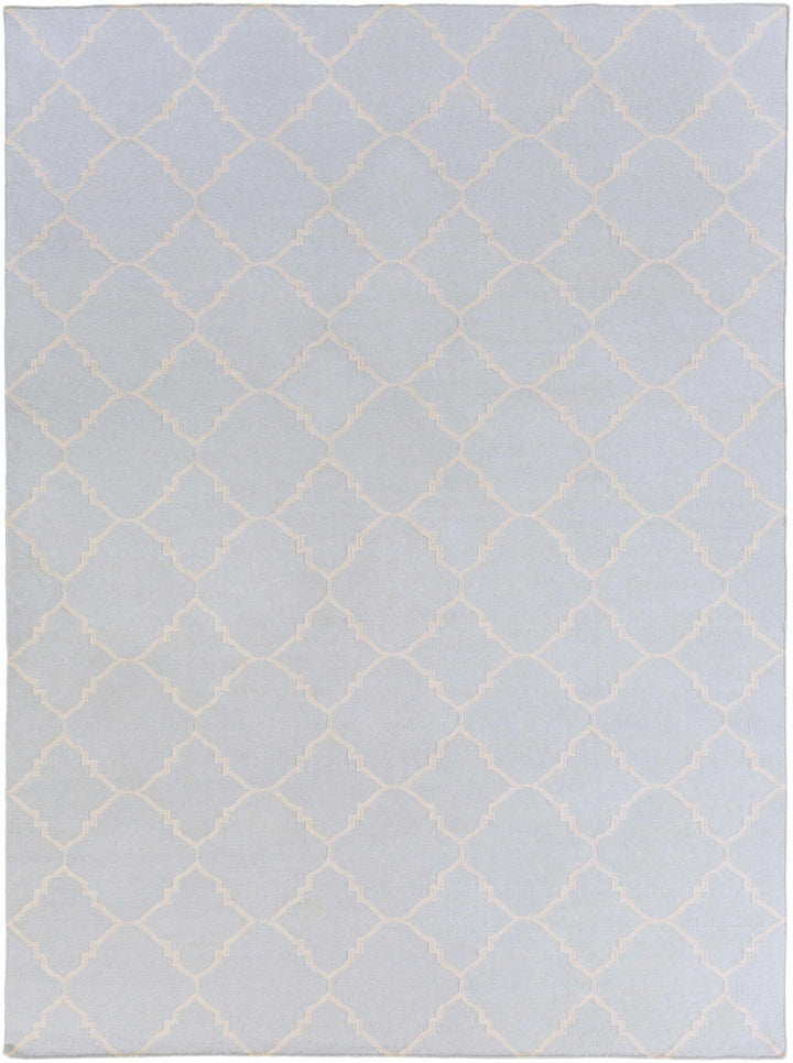 Nadeau Contemporary Geometrical Pale Blue Area Rug - The Rug Decor