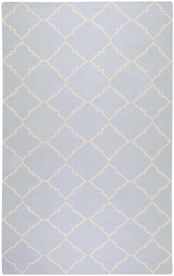 Nadeau Contemporary Geometrical Pale Blue Area Rug - The Rug Decor