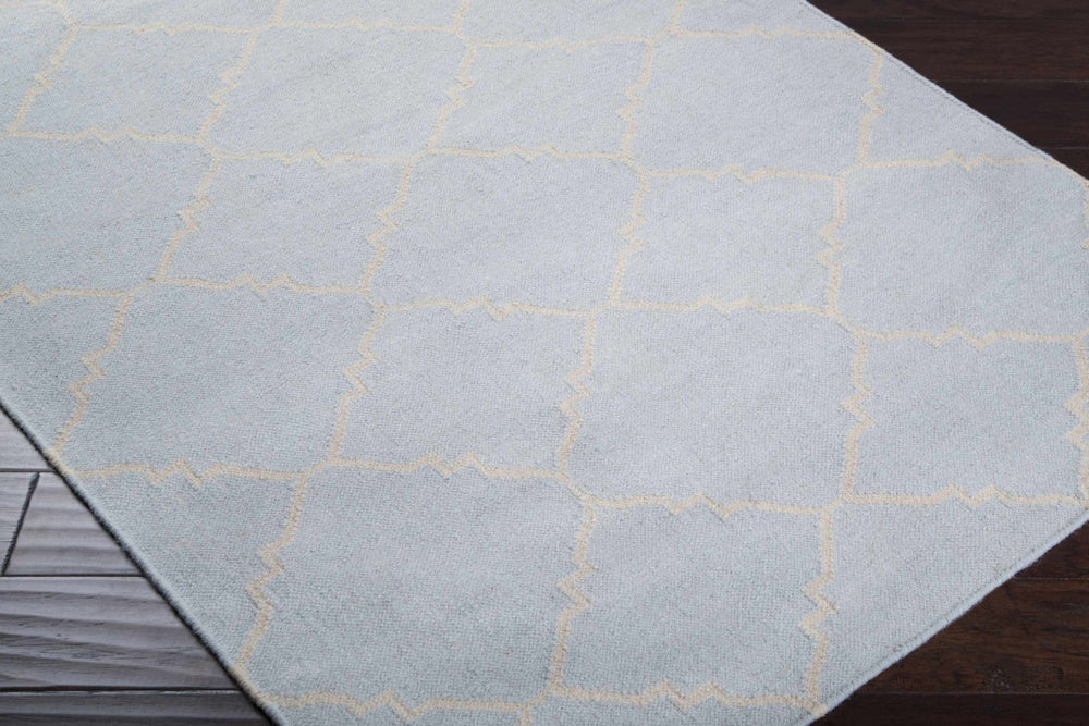 Nadeau Contemporary Geometrical Pale Blue Area Rug - The Rug Decor