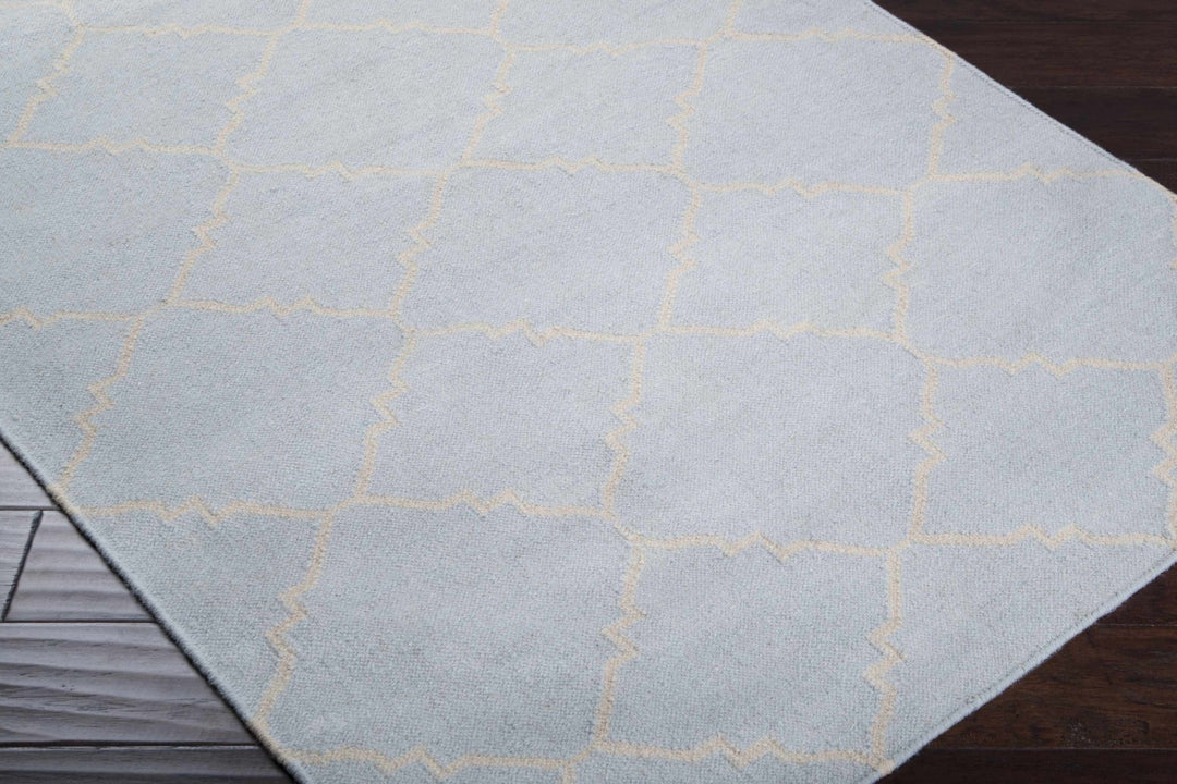Nadeau Contemporary Geometrical Pale Blue Area Rug - The Rug Decor