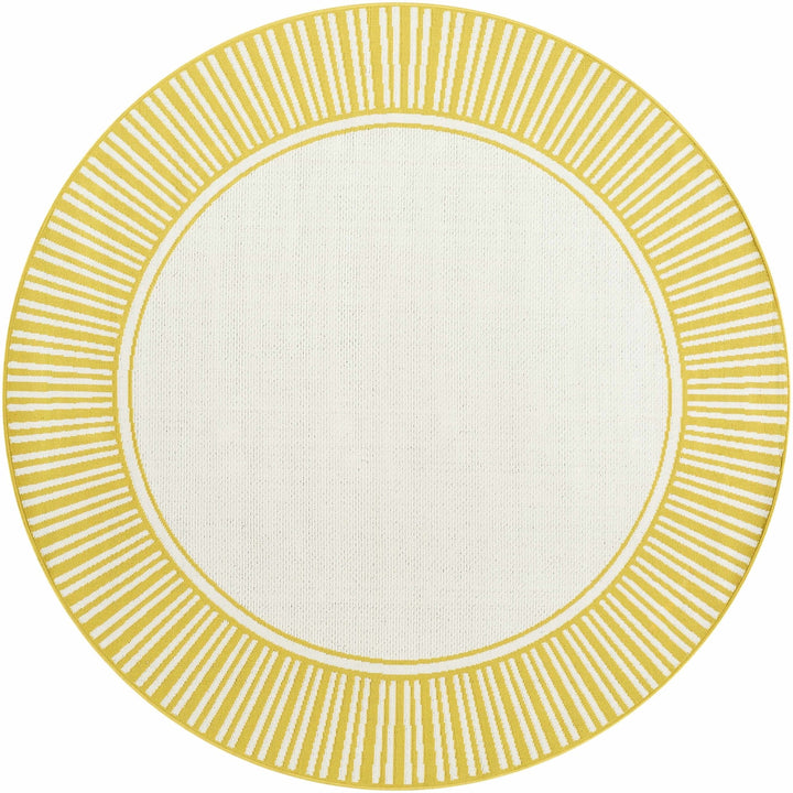 Nadir Modern Solid Design Yellow Area Rug - The Rug Decor