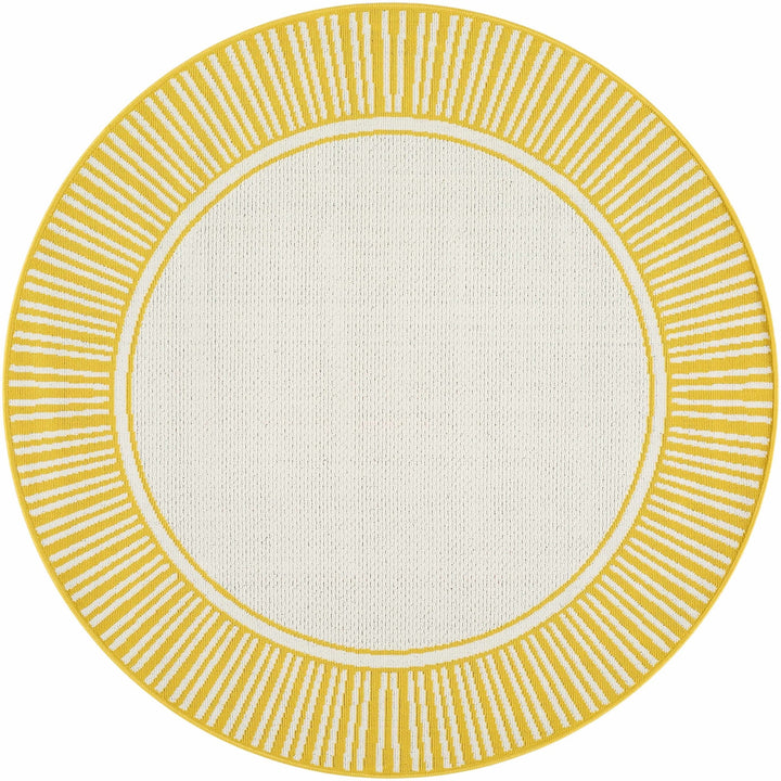 Nadir Modern Solid Design Yellow Area Rug - The Rug Decor