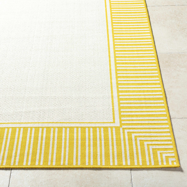 Nadir Modern Solid Design Yellow Area Rug - The Rug Decor
