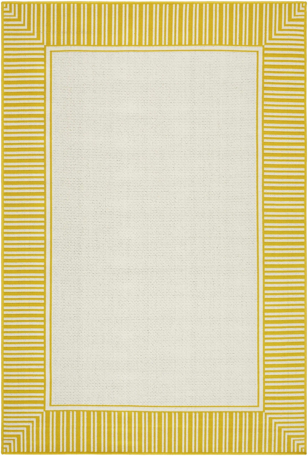 Nadir Modern Solid Design Yellow Area Rug - The Rug Decor