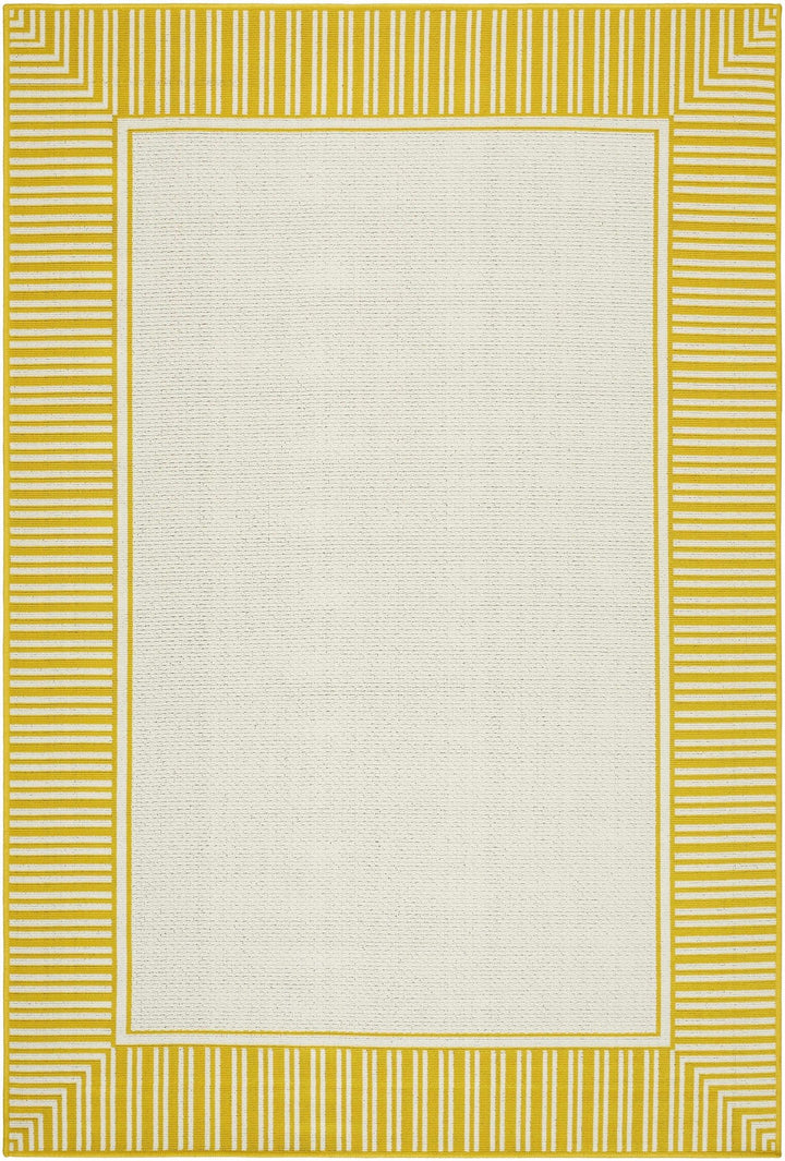 Nadir Modern Solid Design Yellow Area Rug - The Rug Decor