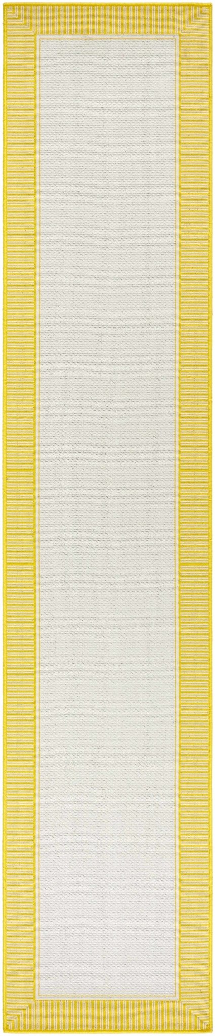 Nadir Modern Solid Design Yellow Area Rug - The Rug Decor