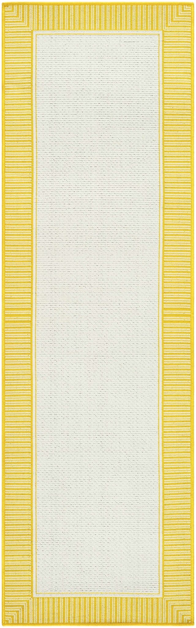 Nadir Modern Solid Design Yellow Area Rug - The Rug Decor