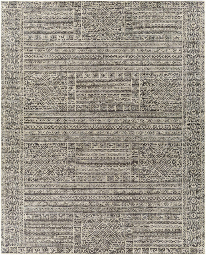Nairne Beige And Black Modern Geometrical Hand Tufted Area Rug - The Rug Decor