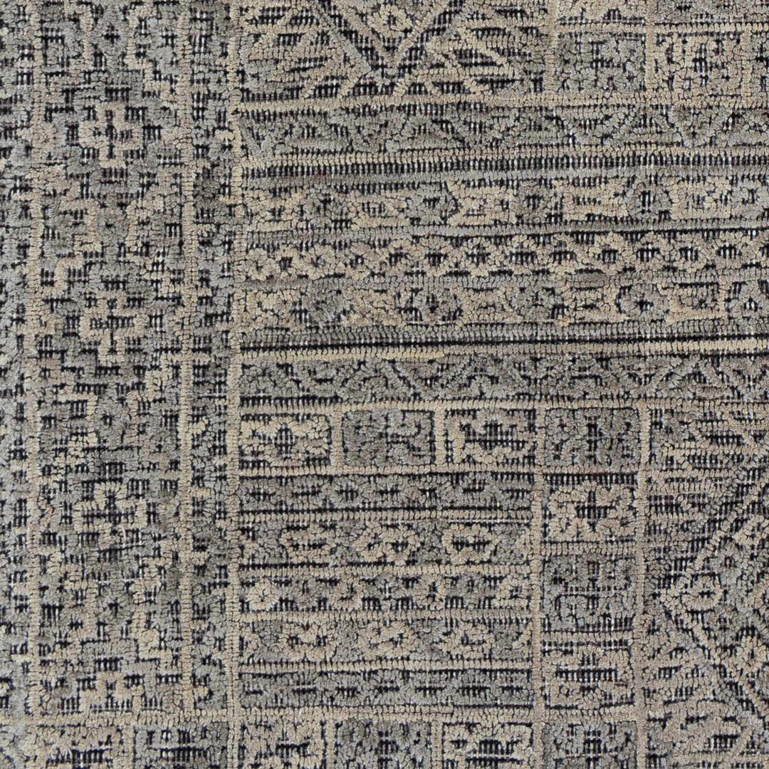 Nairne Beige And Black Modern Geometrical Hand Tufted Area Rug - The Rug Decor