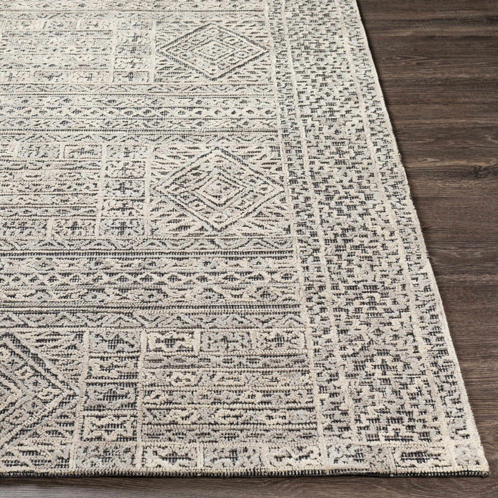 Nairne Beige And Black Modern Geometrical Hand Tufted Area Rug - The Rug Decor