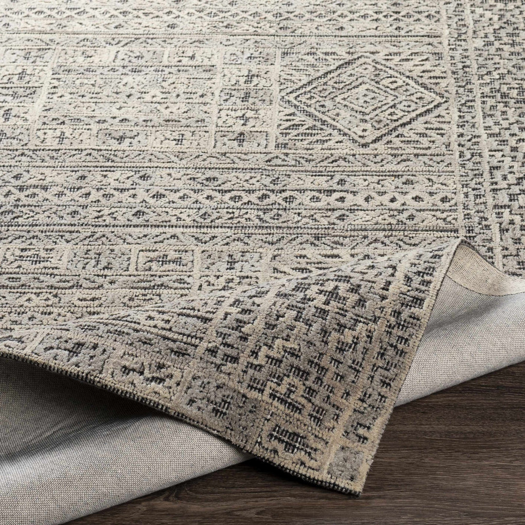 Nairne Beige And Black Modern Geometrical Hand Tufted Area Rug - The Rug Decor