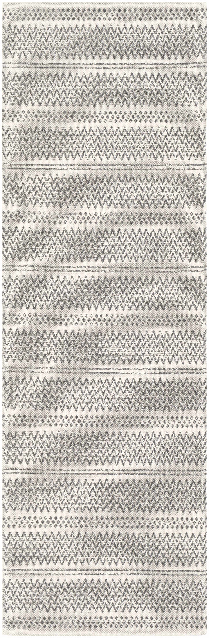 Nalcrest Modern Style Ivory And Charcoal Washable Area Rug