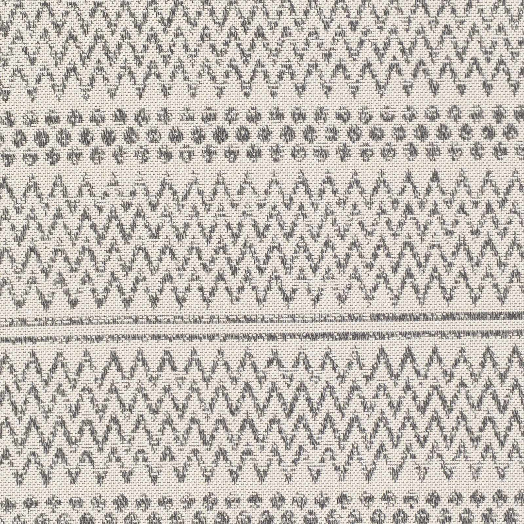 Nalcrest Modern Style Ivory And Charcoal Washable Area Rug