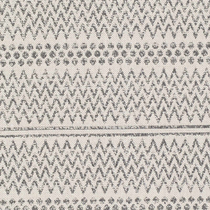 Nalcrest Modern Style Ivory And Charcoal Washable Area Rug