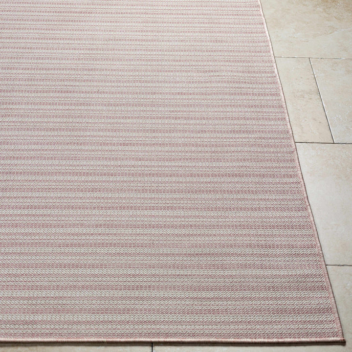 Nalo Pink Contemporary Style Area Rug