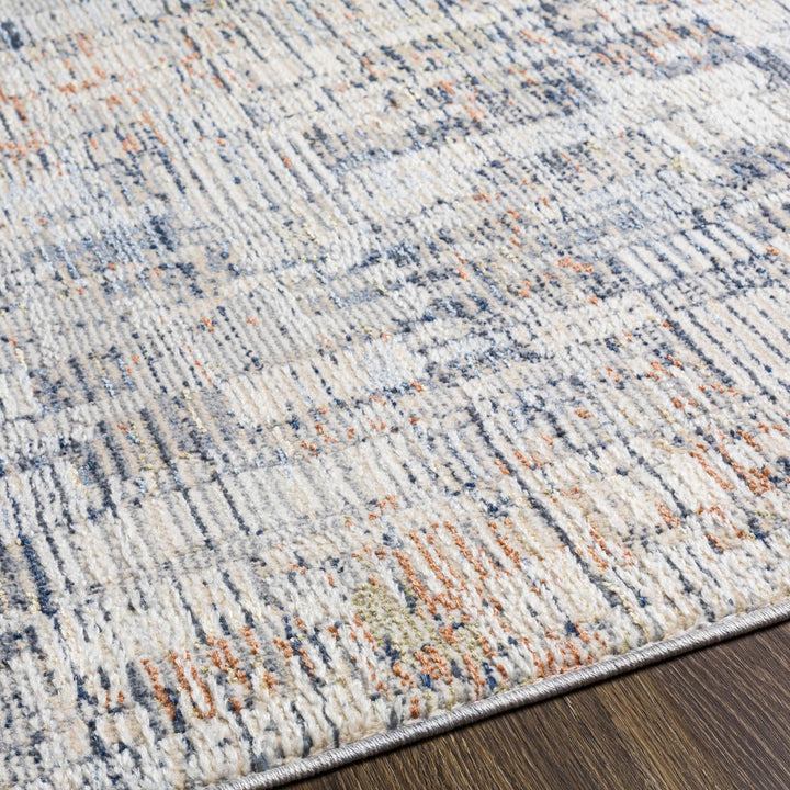 Nalus Blue And Ivory Modern Abstract Design Area Rug - The Rug Decor