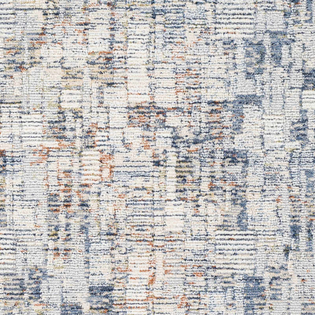 Nalus Blue And Ivory Modern Abstract Design Area Rug - The Rug Decor