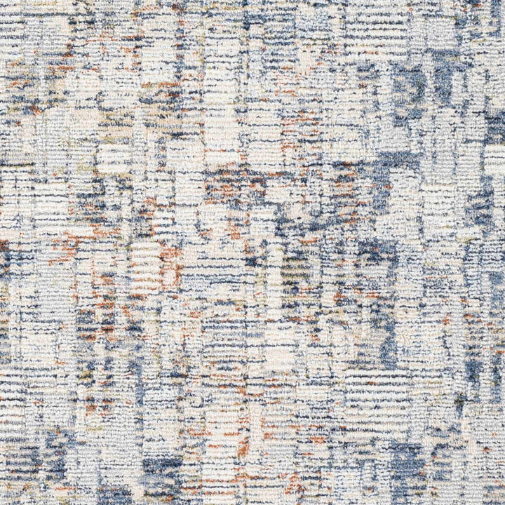Nalus Blue And Ivory Modern Abstract Design Area Rug - The Rug Decor