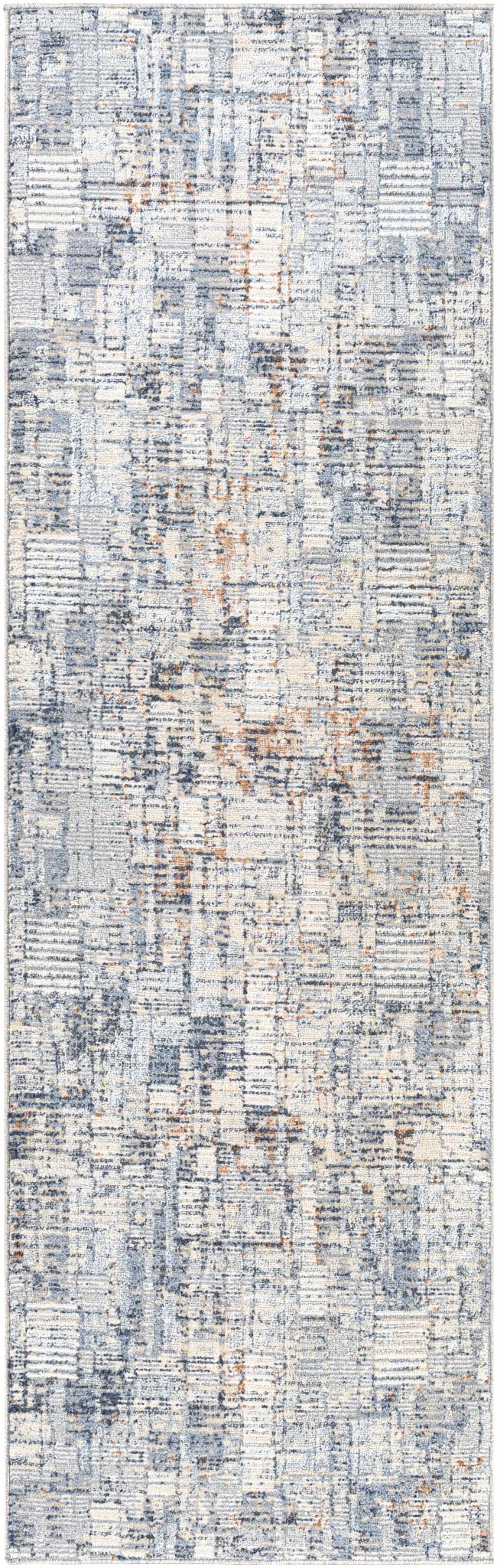 Nalus Blue And Ivory Modern Abstract Design Area Rug - The Rug Decor