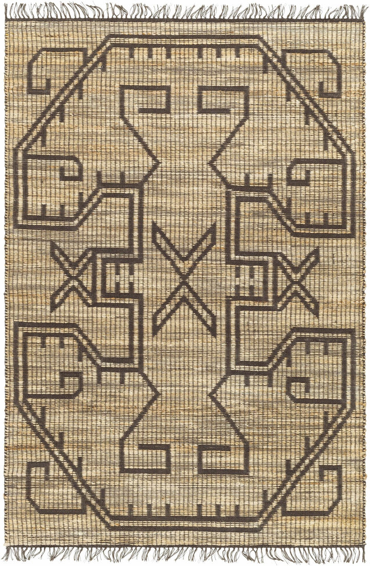 Naoya Traditional Camel And Taupe Jute Rug - The Rug Decor