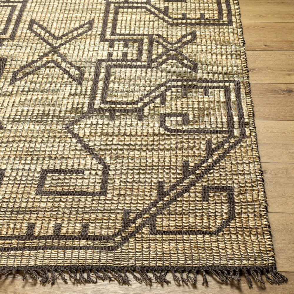 Naoya Traditional Camel And Taupe Jute Rug - The Rug Decor